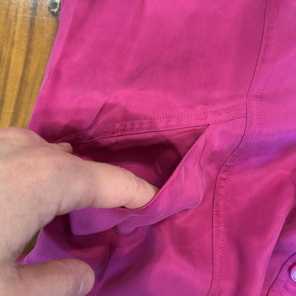 Soft Surroundings Sleeveless Pink Button-Up Dress - Picture 5 of 9